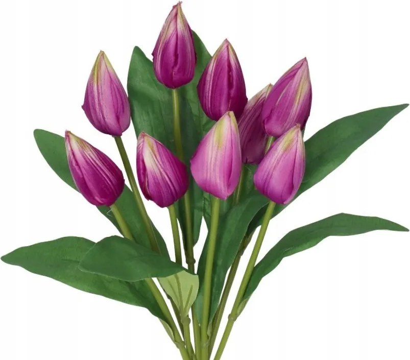 Tulipán Csokor Tulipán Művirág 45CM 9DB