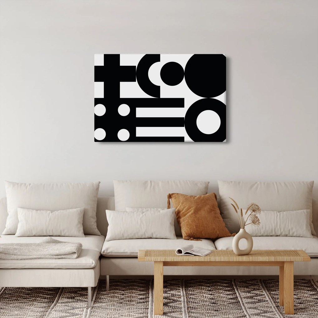 Kép - Geometriai absztrakció N⁰3 (90x60 cm)