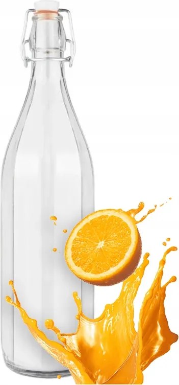 Costolata Palack 500ml Mechanikus Dugóval Üvegpalackok tinktúrákhoz