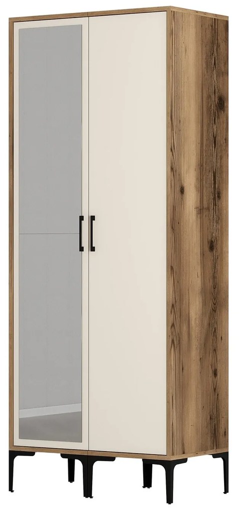 Ruhásszekrény Kiara RS (dió + krém). 1088543