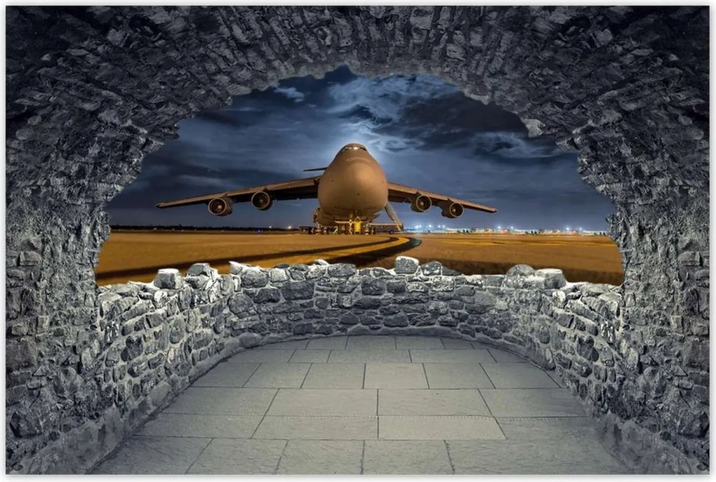 Poszterek 60x40 Nagy repülőgép Repülőtér