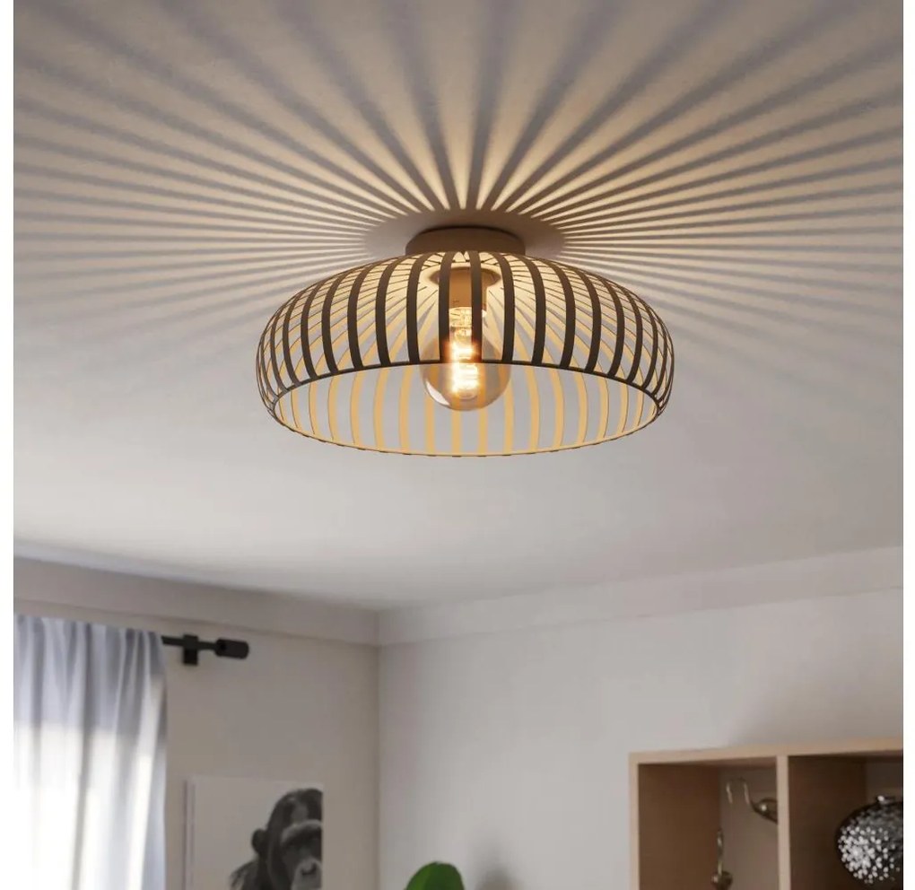 Eglo Eglo 901747 - Mennyezeti lámpa MOGANO 1xE27/40W/230V átm. 43 cm krémes EG901747