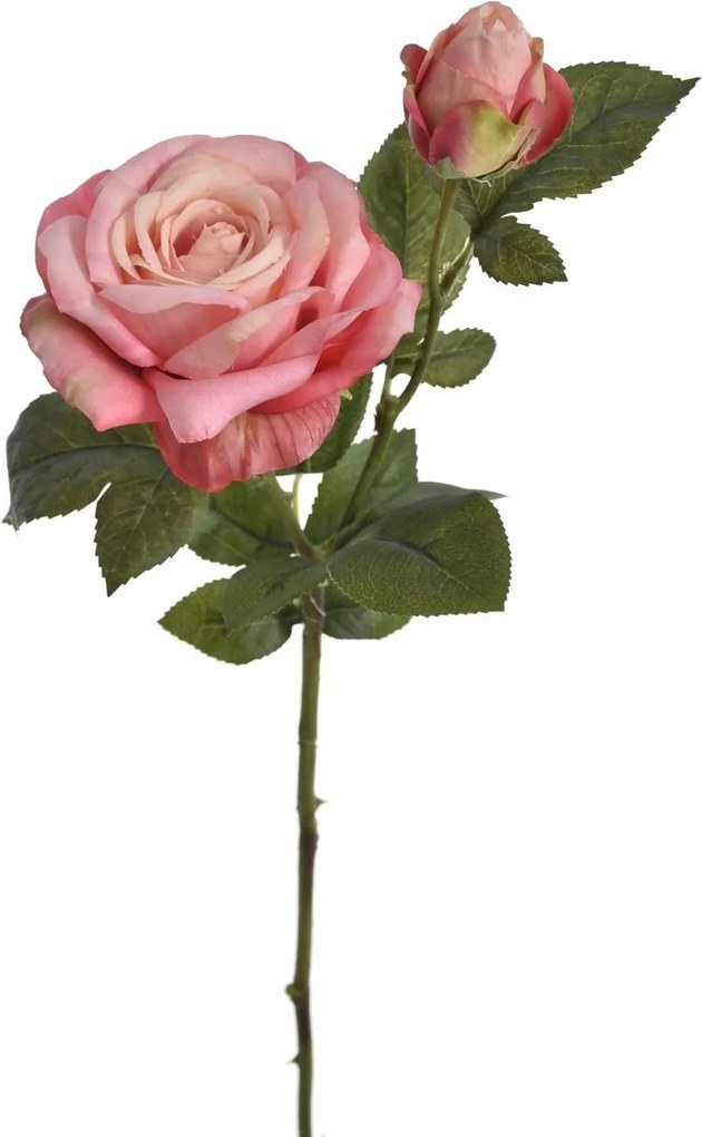 rózsaszín rózsa bimbóval rózsaszín rózsák művirágok 64cm