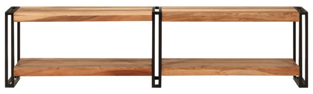 tömör akácfa TV-szekrény 160 x 30 x 40 cm