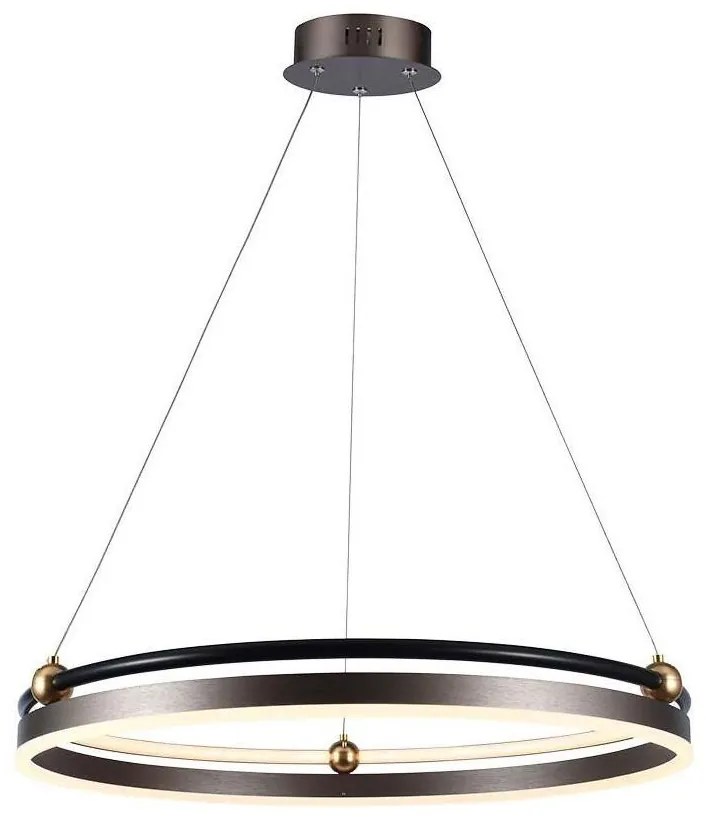 LED Csillár zsinóron LED/30W/230V 3000K átm. 62 cm barna