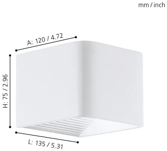 Eglo 96497 - LED kültéri fali lámpa DONINNI LED/6W/230V IP44