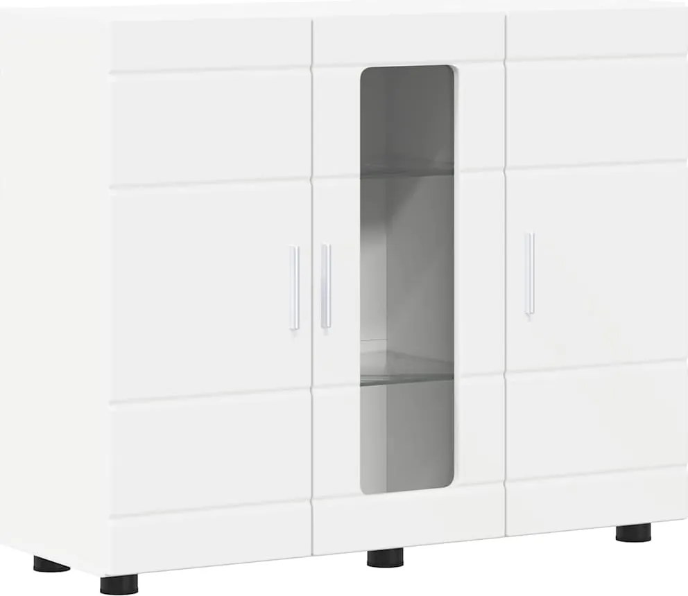 vidaXL Fából Készült Szekrény Fehér 88,5 x 30,5 x 73 cm Faanyag