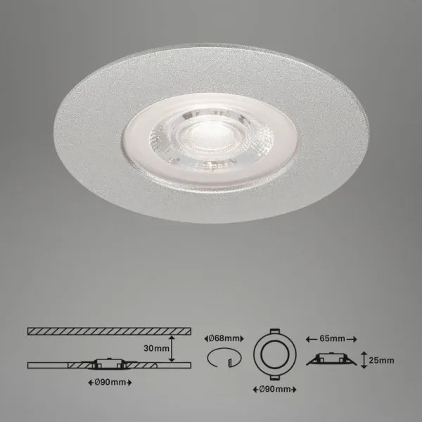 Briloner - KÉSZLET 3x LED Dimmelhető fürdőszobai lámpa LED/4,9W/230V IP44