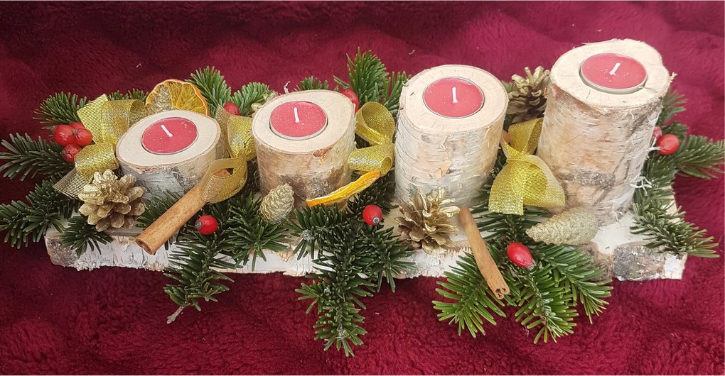 Adventi koszorú, asztali dekoráció [S5]