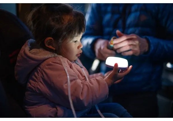 Ledlenser KIDCAMP6 RAINBOW - fényerőszabályozható hordozható LED-lámpa, 3xAAA, IP44, kék