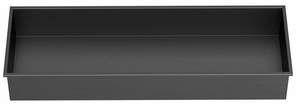 POLYSAN 1301-82B Inserta süllyesztett polc, 81 x 27 cm, rozsdamentes acél, antracit