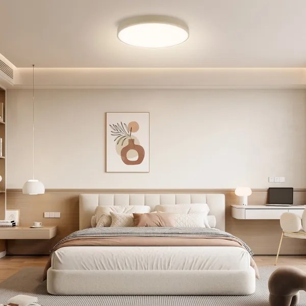 Brilagi - Dimmelhető LED lámpatest POOL SMART LED/60W/230V, átmérő 50 cm, Wi‑Fi (Tuya), bézs + távirányító