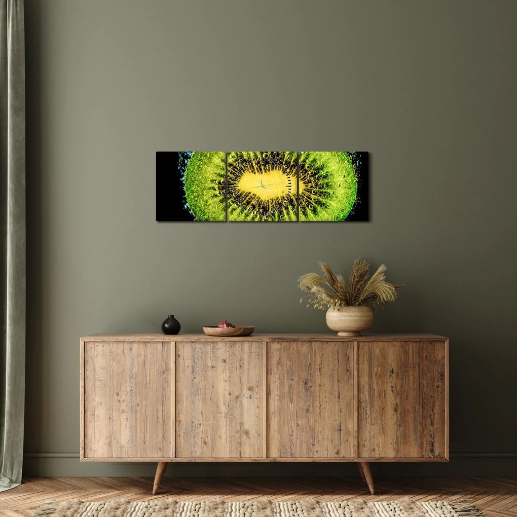 Kép - kivi részlete a vízben (órával) (90x30 cm)