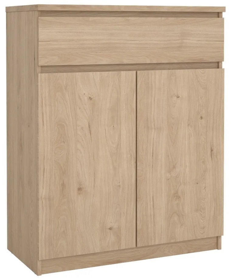Natúr színű komód tölgyfa dekorral 80x100x40 cm Naia – Tvilum