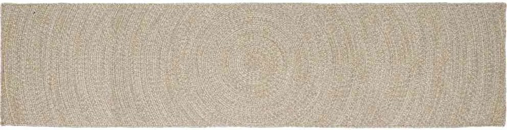 vidaXL Területszőnyegek Természetes és Fehér 60 x 400 cm Juta