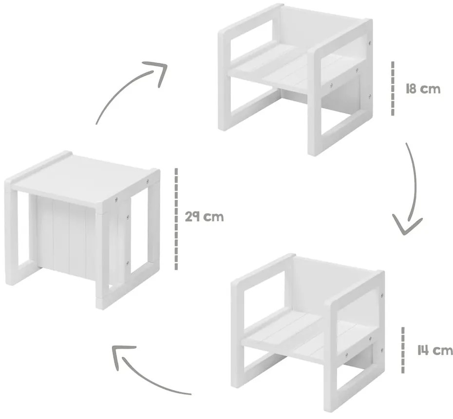 Fehér gyerek szék – Roba