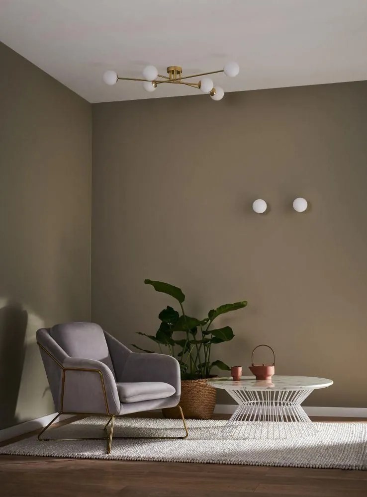 KASPA 10772605 ASTRA Glamour Mennyezeti Lámpa Fehér, Arany E14 IP20