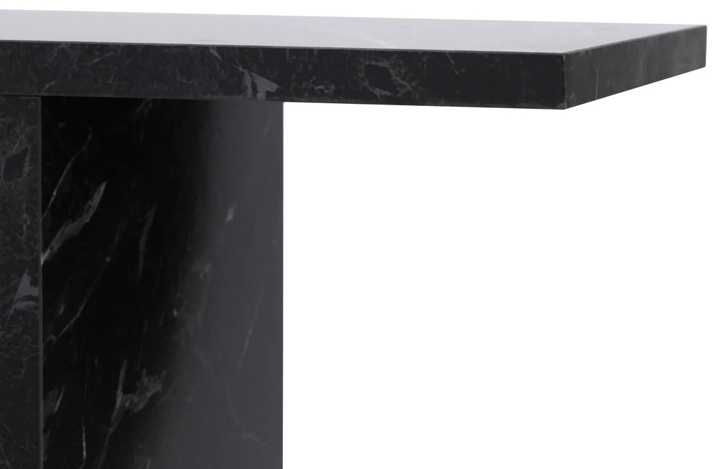 Kis asztal Life - Fekete, Marble