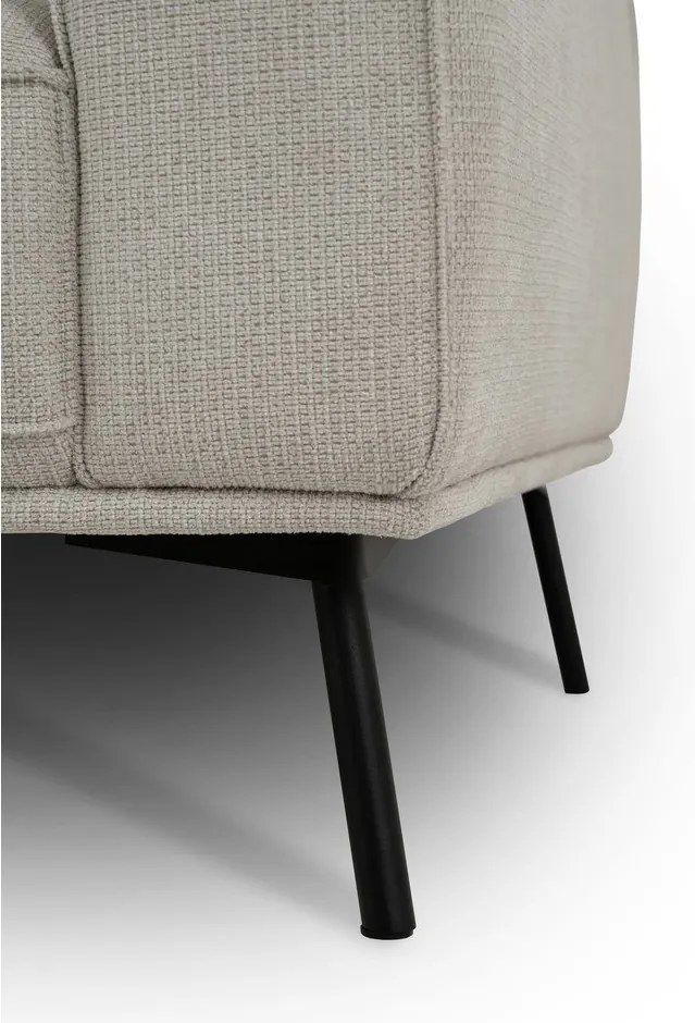 Szürkésbézs zsenília sarokkanapé (bal oldali-L alakú) Amsterdam – Scandic