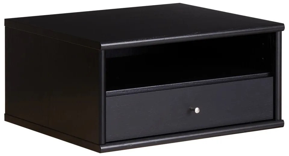 Fekete függő éjjeliszekrény Mistral - Hammel Furniture