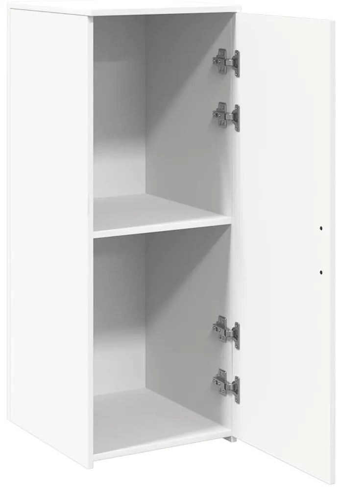 fehér, rétegelt fa tárolószekrény 40 x 45 x 103,5 cm