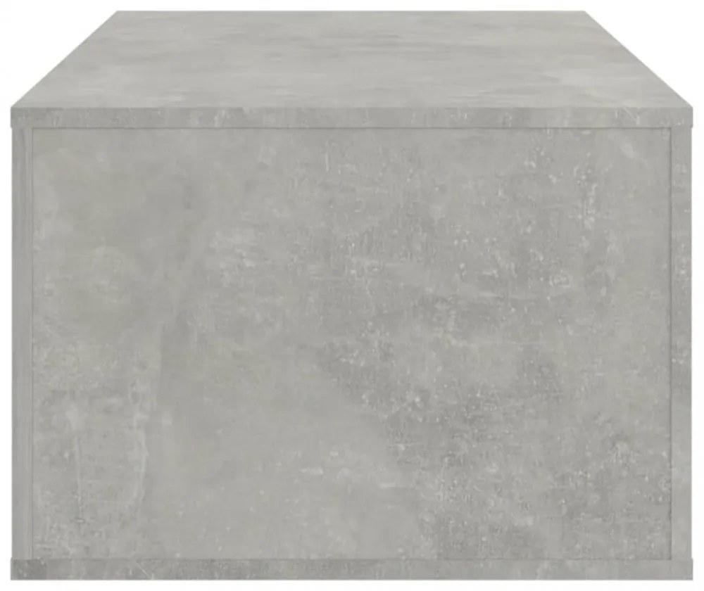 betonszürke szerelt fa dohányzóasztal 100x50,5x35 cm