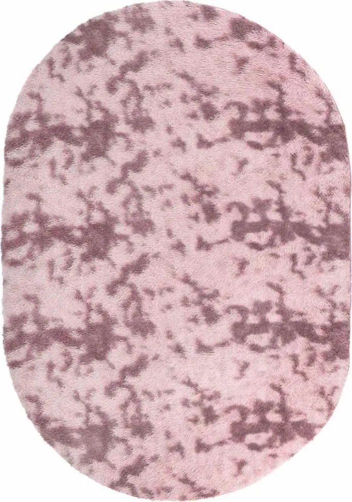 vidaXL poros rózsaszín hosszú szálú NAVARRA bozontos szőnyeg 300x200cm