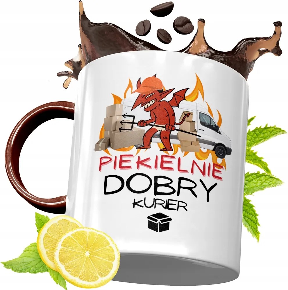 Bordó Bögre Futárnak Születésnapi Ajándék fényképes nyomtatással