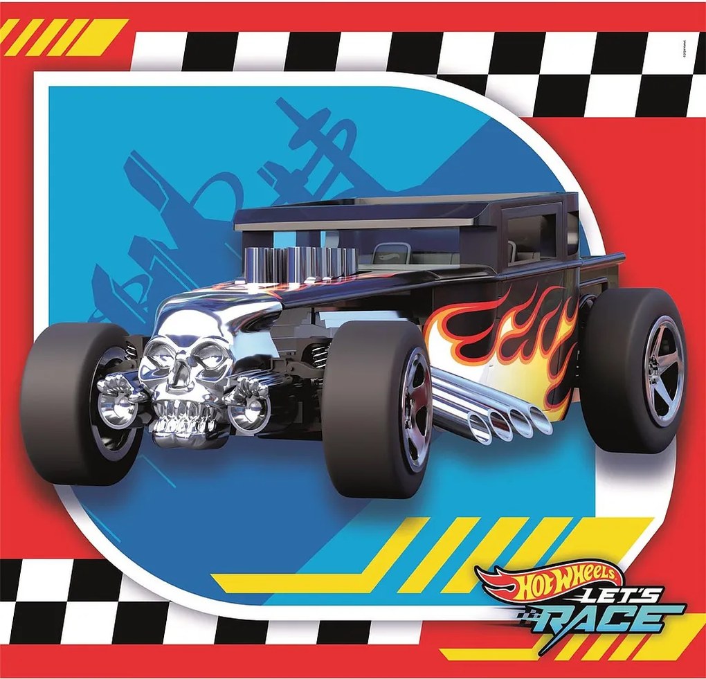 Hot Wheels Go 3x48 db-os puzzle Clementoni