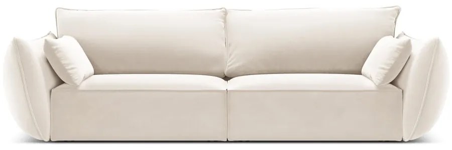 Bézs bársony kanapé 208 cm Vanda – Mazzini Sofas