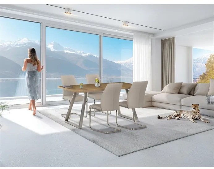 Étkezőasztal 160×90 cm, Tölgy Furnér. HT-W1515 OAK