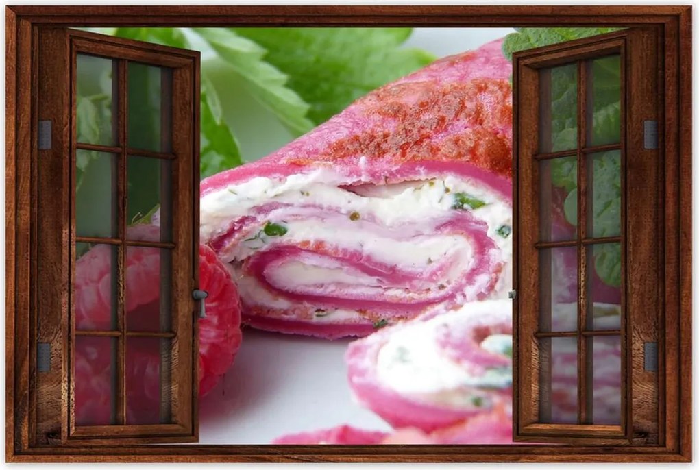 Poszterek 60x40 Málnás sütemény desszerthez