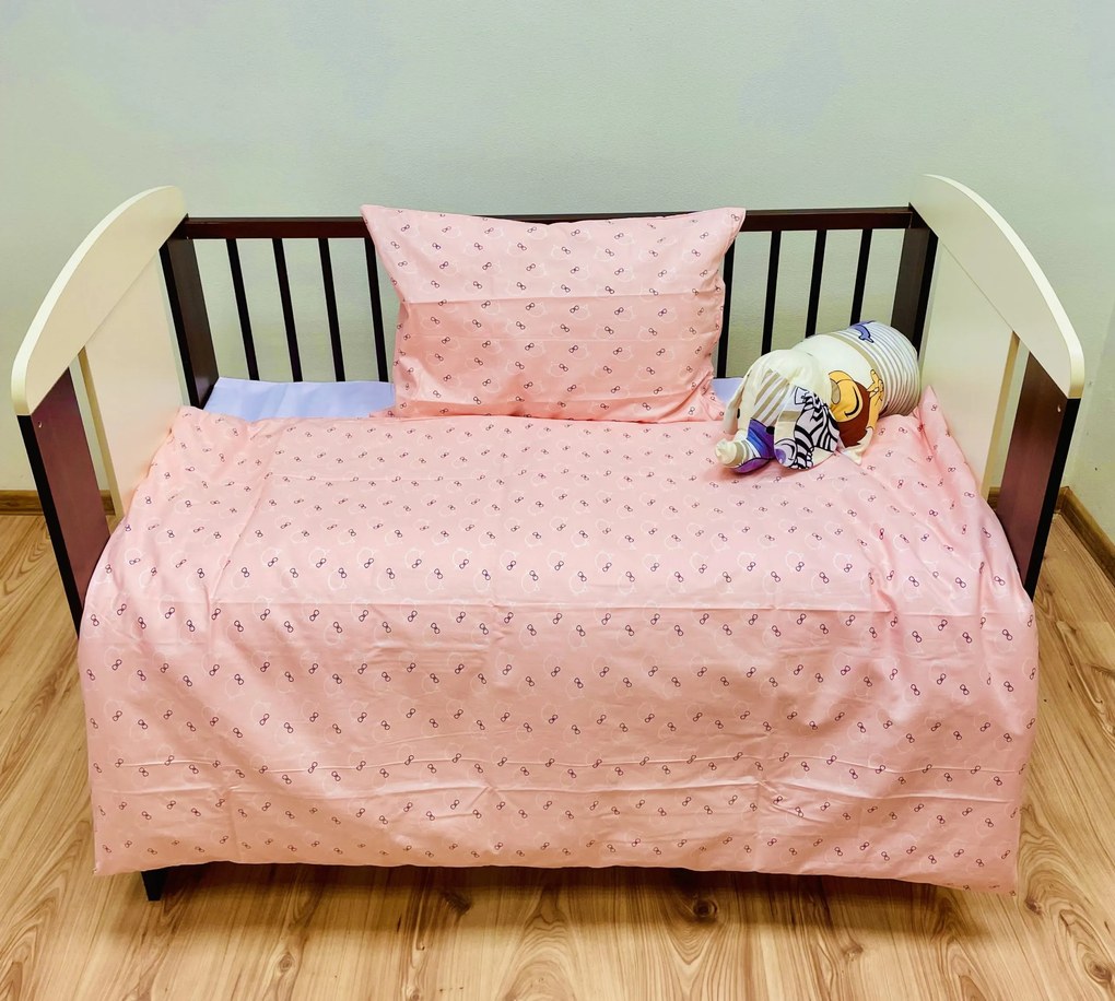 Hello Kitty gyerek pamut ágyneműhuzat TiaHome - 1x Párna 90x70cm, 1x Paplan 140x200cm