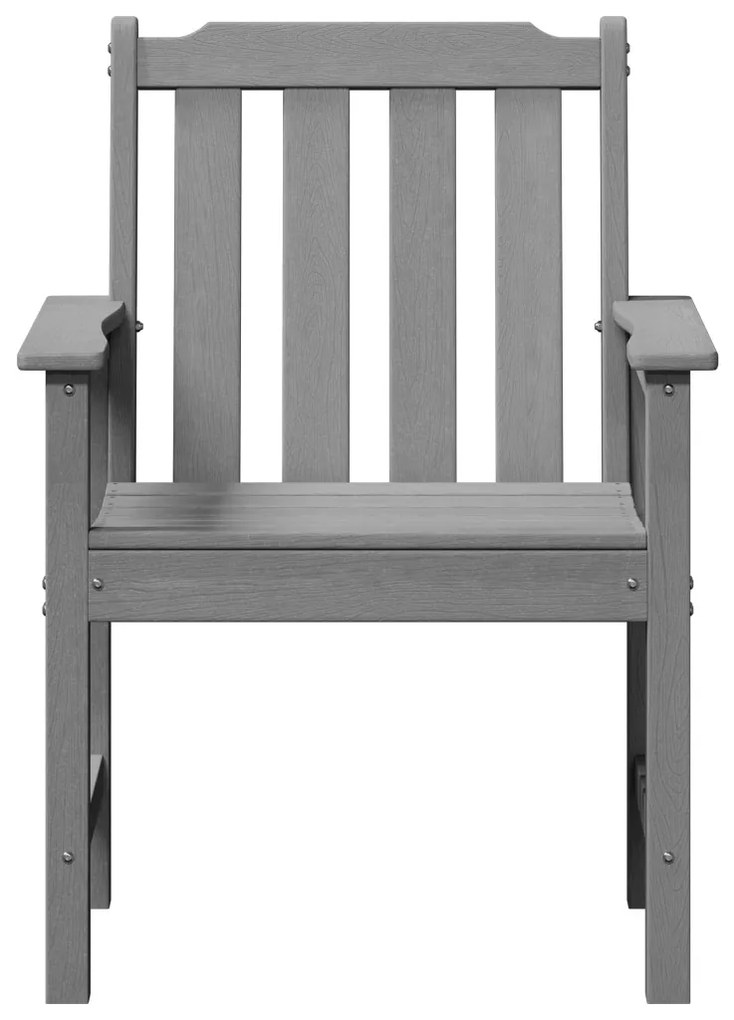 Kerti Étkezőszékek 4 db Világosszürke 65.5x55.5x88 cm HDPE