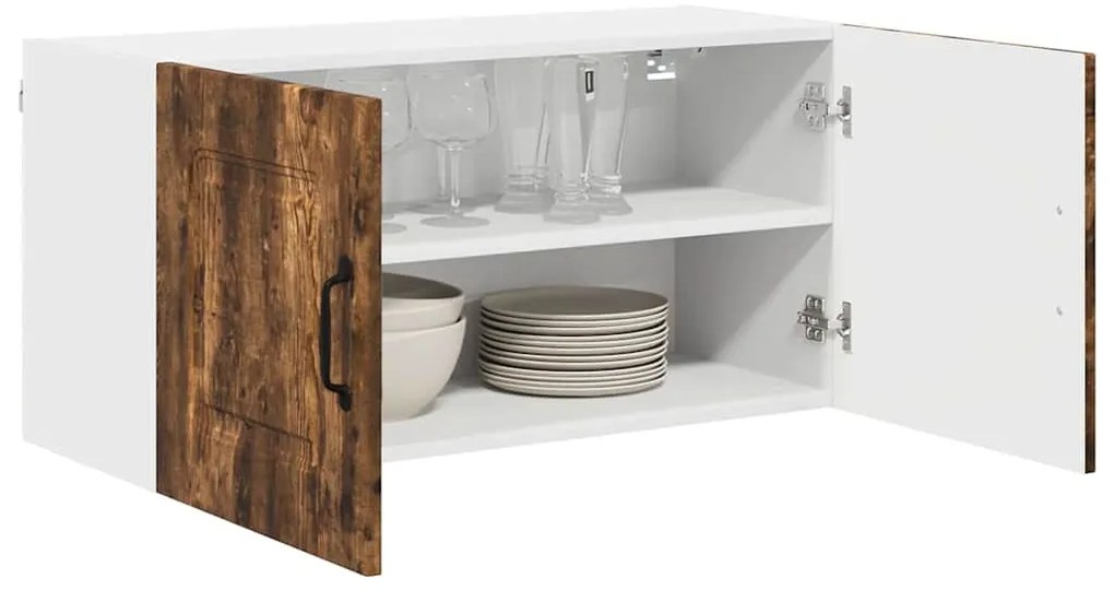 Fali konyhaszekrény Füstölt tölgy 80 x 31 x 40 cm Faanyag