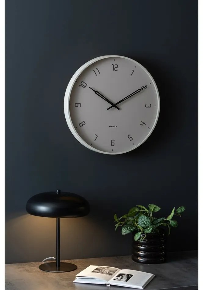 Karlsson 5950WG design falióra 40 cm, szürke
