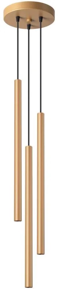 Sollux SL.1172 - Csillár zsinóron PASTELO 3xG9/8W/230V arany