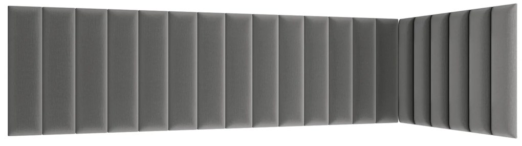 Kárpitozott panel 20 db. Quadra 210x90x60 cm (szürke). 1052011