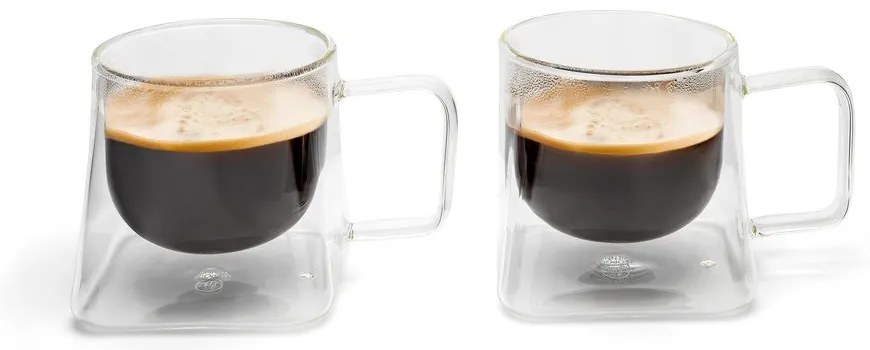 Üveg duplafalú bögre szett 2 db-os 220 ml Otto – Leopold Vienna
