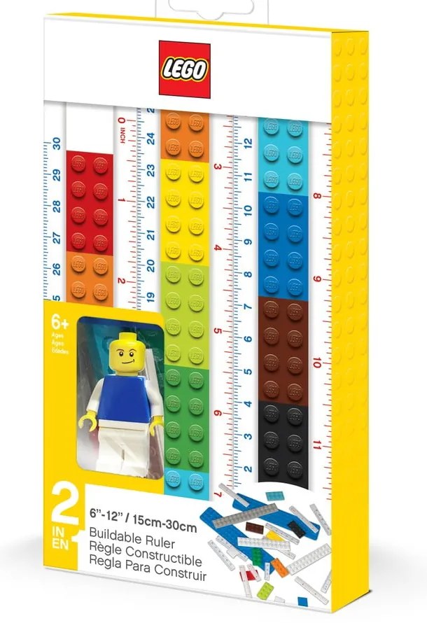 Összecsukható vonalzó figurával, 30 cm - LEGO®