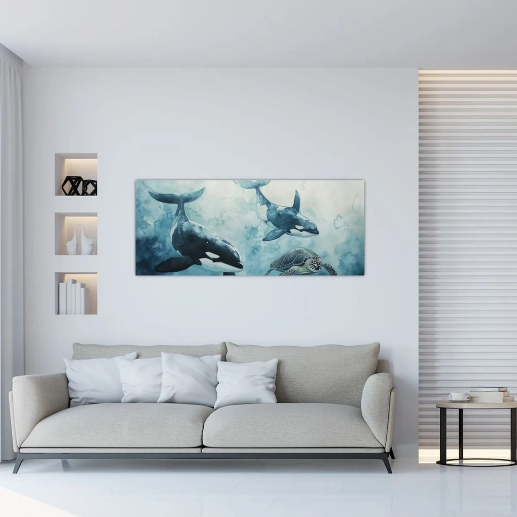 Kép - Víz alatti festmény (120x50 cm)