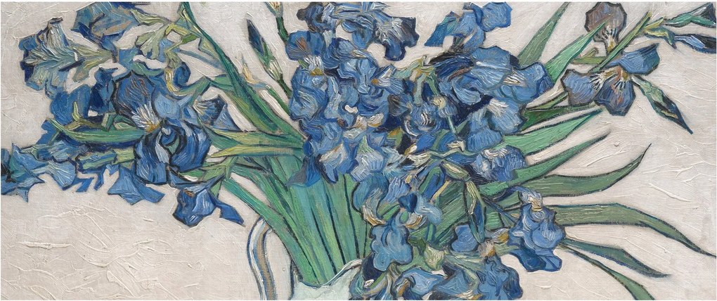 Kép - Vincent van Gogh, Irises, reprodukciók (120x50 cm)