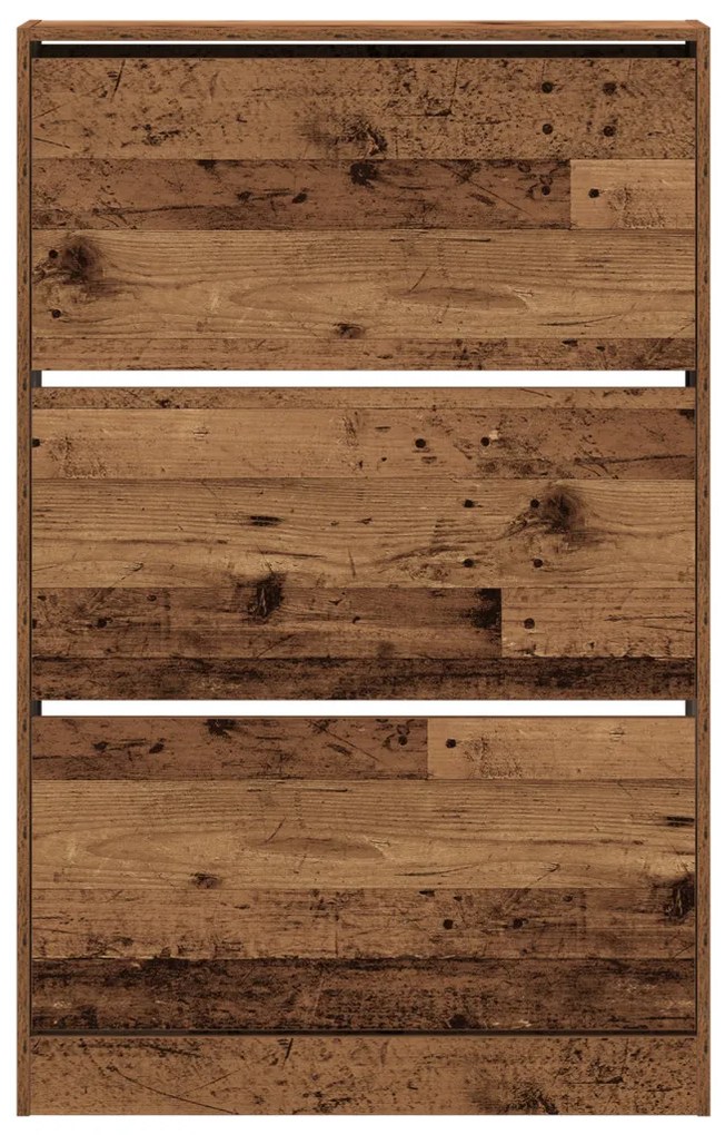 Cipőtartó Régi Fa 80x21x125,5 cm Mérnöki Fa