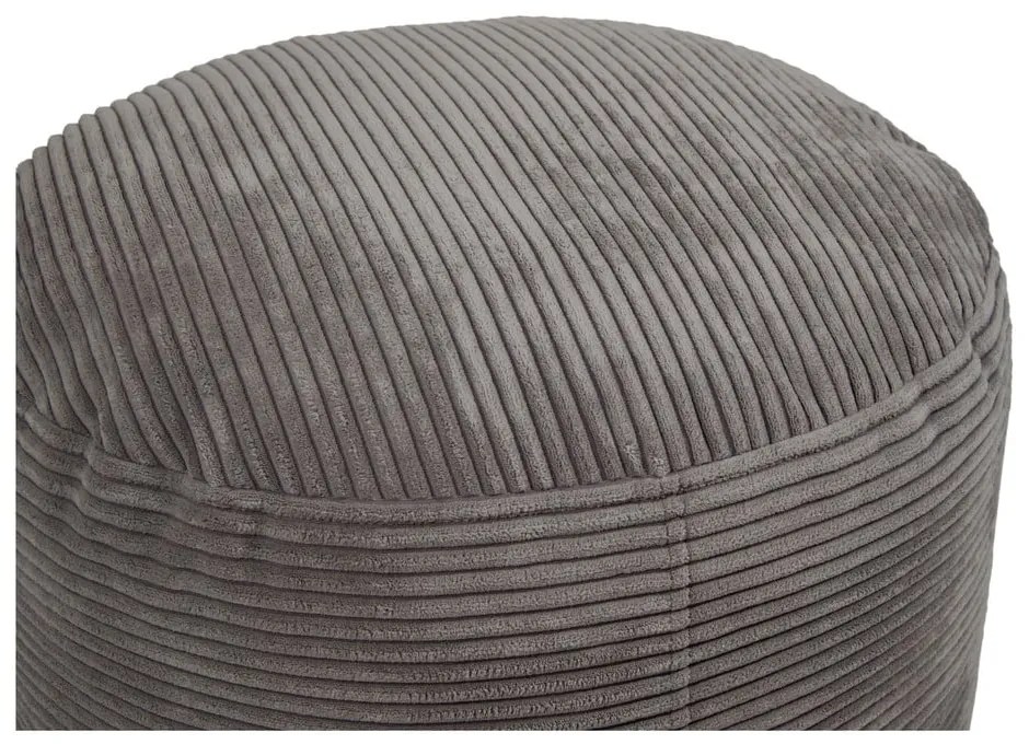 Sötétszürke kordbársony puff Om 60 – SLOWDOWN
