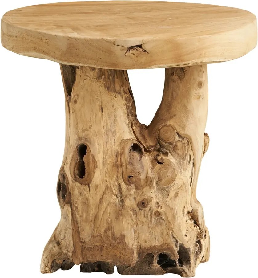 Teakfa kerek tárolóasztal ø 40 cm Palena – House Nordic