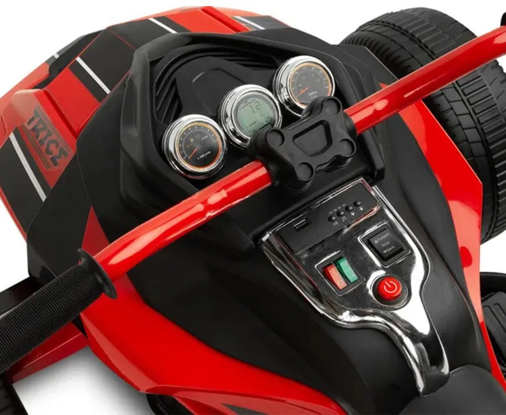Elektromos 3 kerekű quad piros