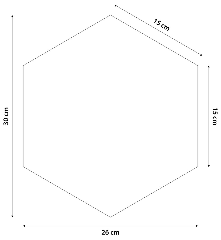 Kárpitozott panel - Hatszög - 30x26cm Szín: Antik rózsaszín