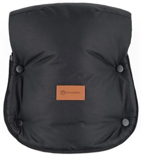 PETITE&MARS - Babakocsi kézvédő FURRY Forever Black