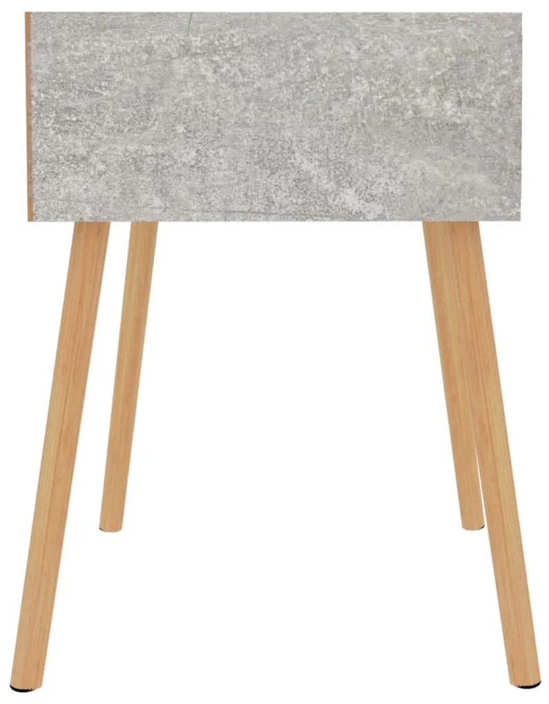 2 db betonszürke szerelt fa éjjeliszekrény 40 x 40 x 56 cm