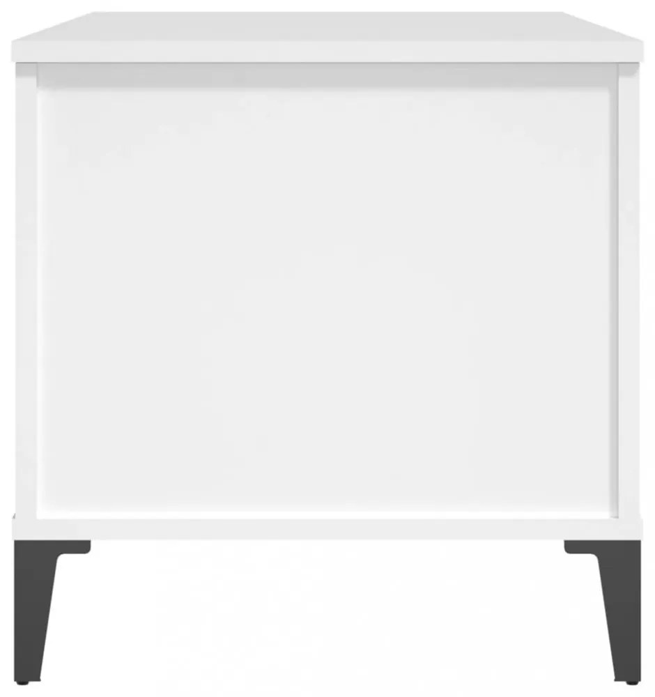 fehér szerelt fa dohányzóasztal 90x44,5x45 cm